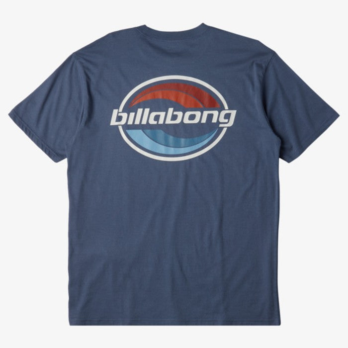 BILLABONG WALLED T-SHIRT SLATE BLUE