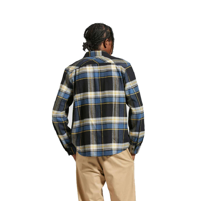 BRIXTON BOWERY FLANNEL OVERHEMD JOE BLUE PLAID