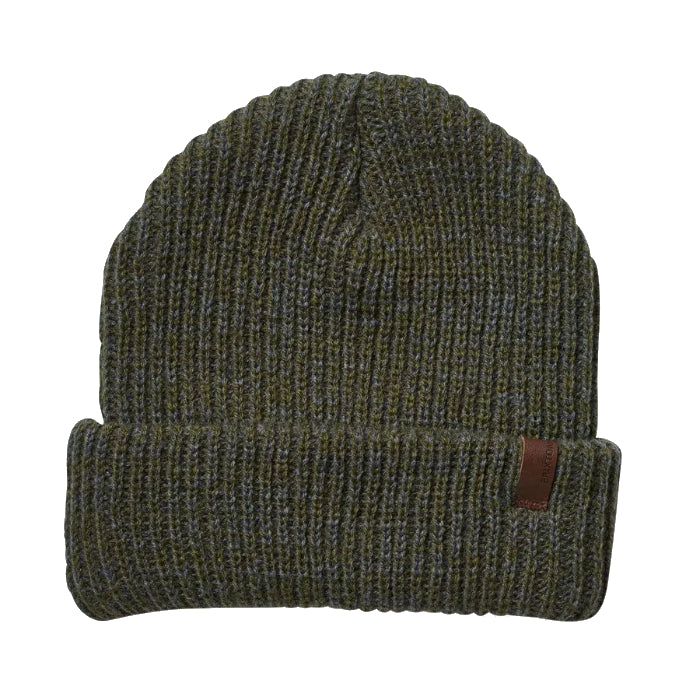 BRIXTON MARLED CHUNKY BEANIE MILITARY OLIVE / CHARCOAL