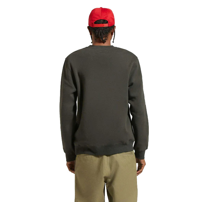 BRIXTON REPAIR CREW SWEATER WASHED BLACK