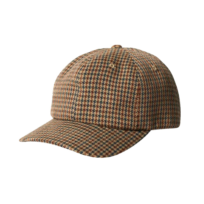 BRIXTON SHELBY MP ADJUSTABLE SAND HOUNDSTOOTH