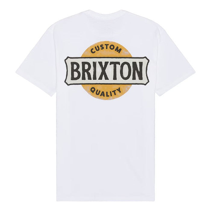 BRIXTON WENDALL TAILORED SHORT SLEEVE T-SHIRT - WHITE