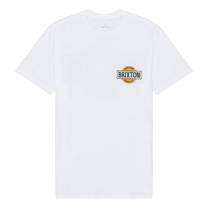 BRIXTON WENDALL TAILORED SHORT SLEEVE T-SHIRT - WHITE