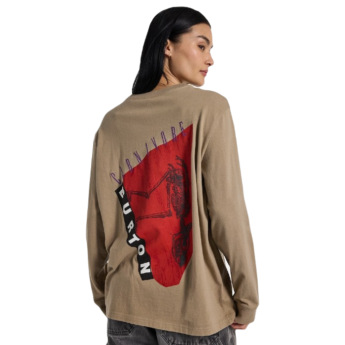 BURTON CARNIVORE LONG SLEEVE T-SHIRT SUMMIT TAUPE