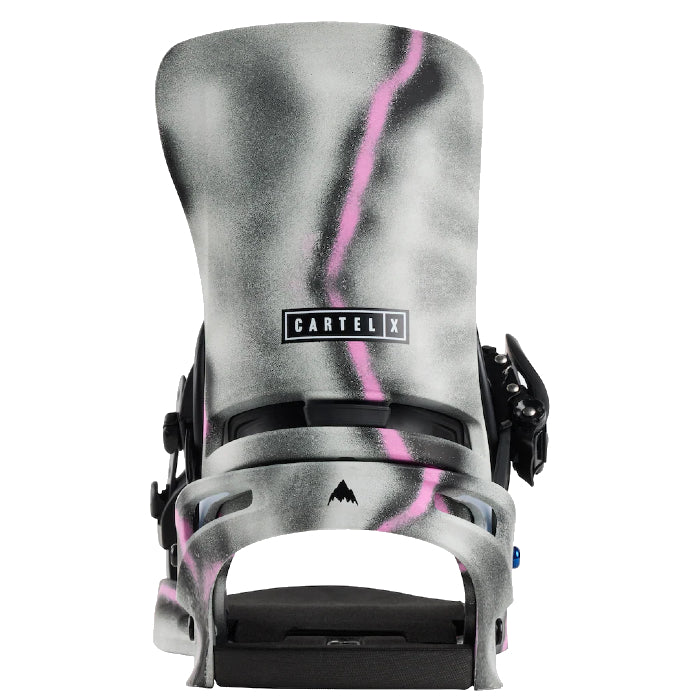 BURTON MEN'S CARTEL X SNOWBOARD BINDINGEN - GRAY/PINK The Old Man Boardsports Burton