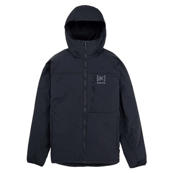 BURTON (AK) HELIUM MENS HOODED STRETCH INSULATED OUTDOOR JAS - TRUE BLACK