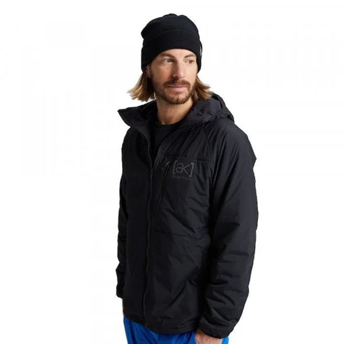 BURTON (AK) HELIUM MENS HOODED STRETCH INSULATED OUTDOOR JAS - TRUE BLACK