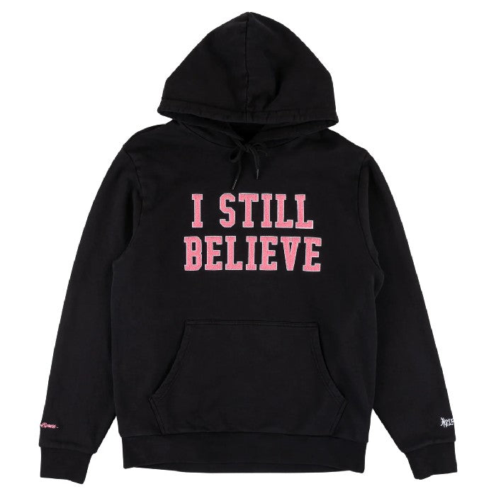 WELCOME X BRITNEY SPEARS BELIEVE PIGMENT DYED HOODIE - BLACK