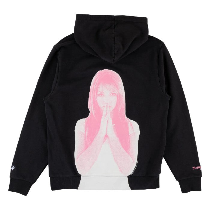 WELCOME X BRITNEY SPEARS BELIEVE PIGMENT DYED HOODIE - BLACK