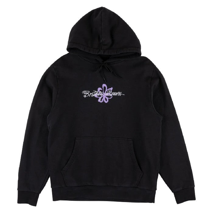 WELCOME BRITNEY SPEARS X FLOWER PIGMENT-DYED HOODIE BLACK