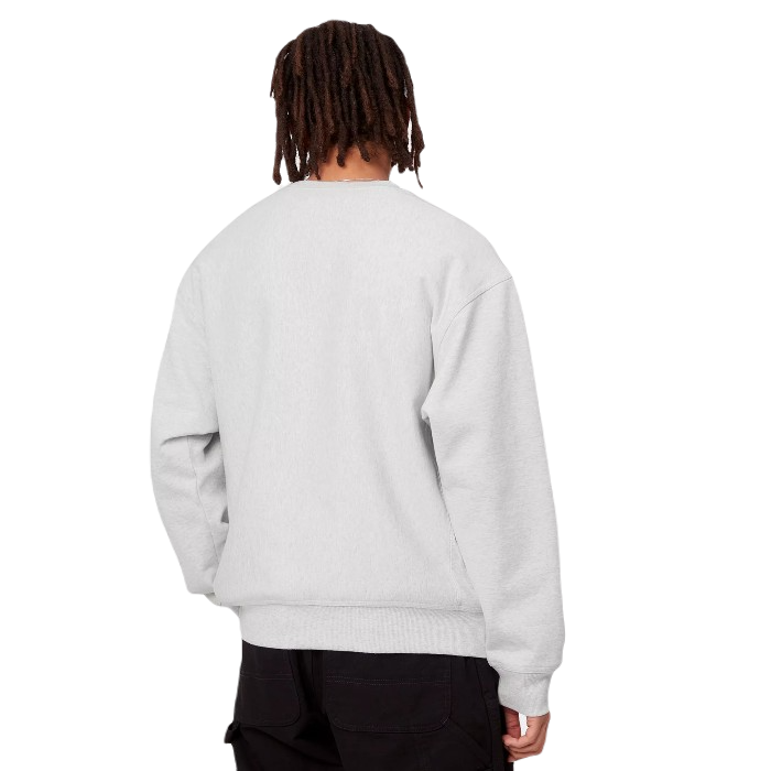 CARHARTT WIP AMERICAN SCRIPT SWEATER ASH HEATHER