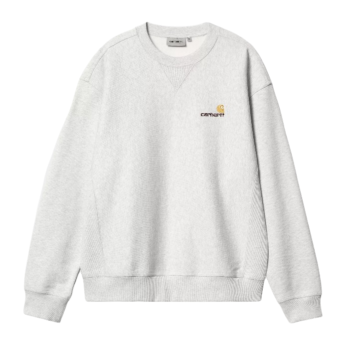 CARHARTT WIP AMERICAN SCRIPT SWEATER ASH HEATHER