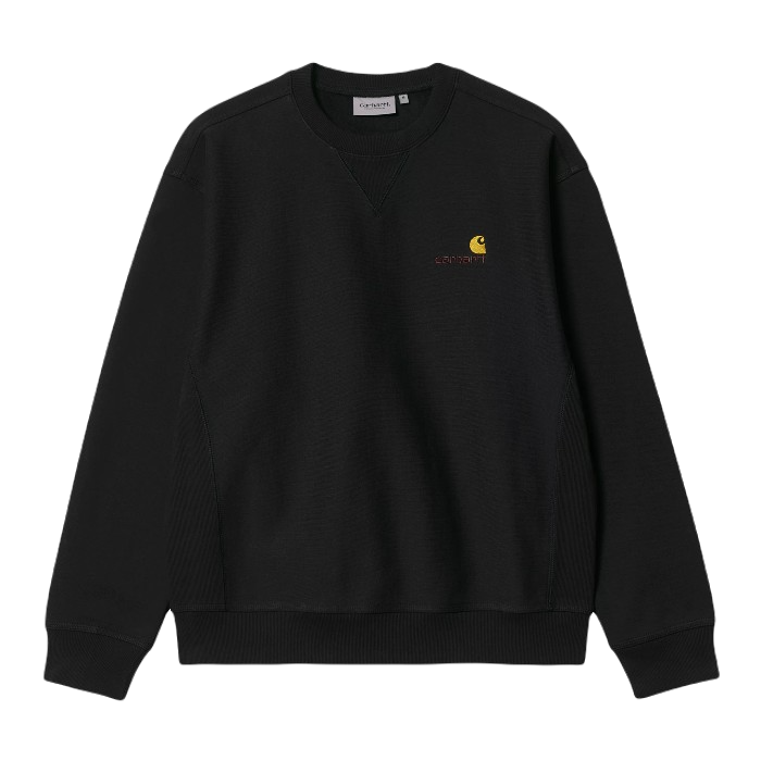 CARHARTT WIP AMERICAN SCRIPT SWEATER BLACK