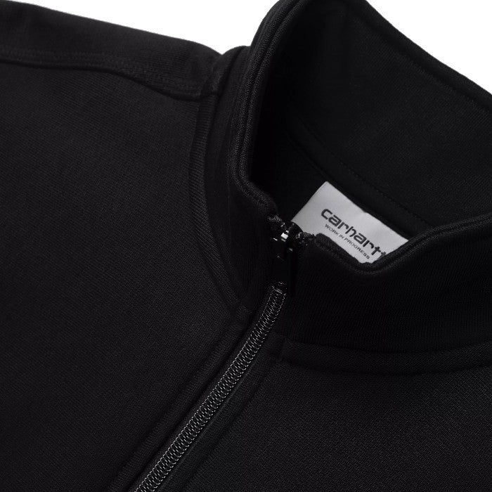 CARHARTT WIP HALF ZIP AMERICAN SCRIPT SWEATER BLACK