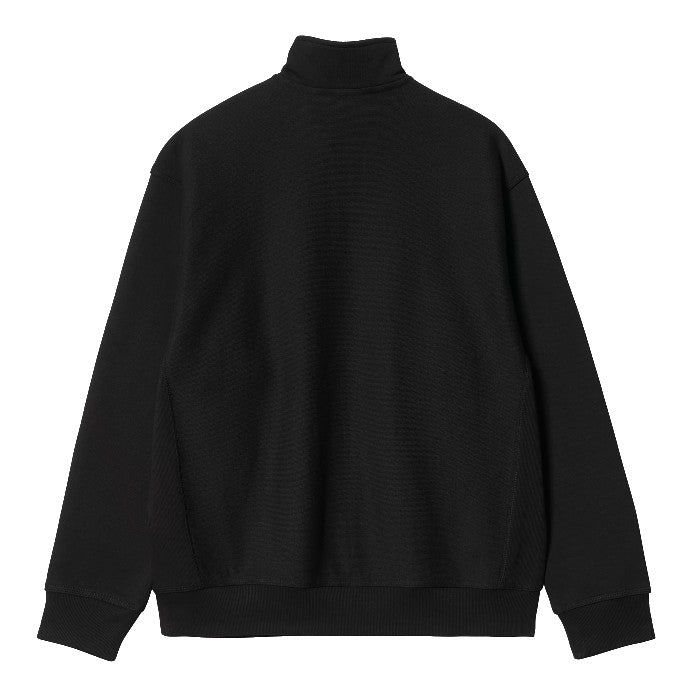 CARHARTT WIP HALF ZIP AMERICAN SCRIPT SWEATER BLACK