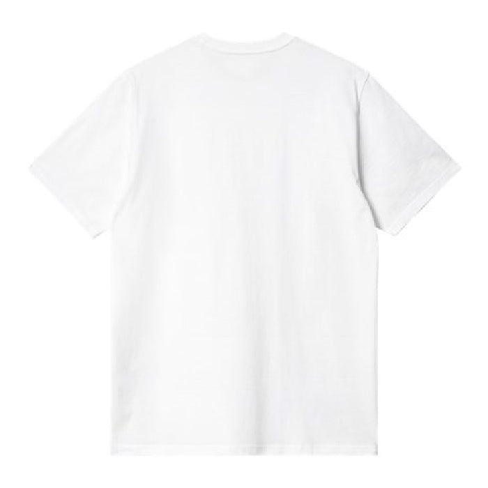 CARHARTT WIP POCKET HEART SHORT SLEEVE T-SHIRT - WHITE/RED The Old Man Boardsports Carhartt WIP