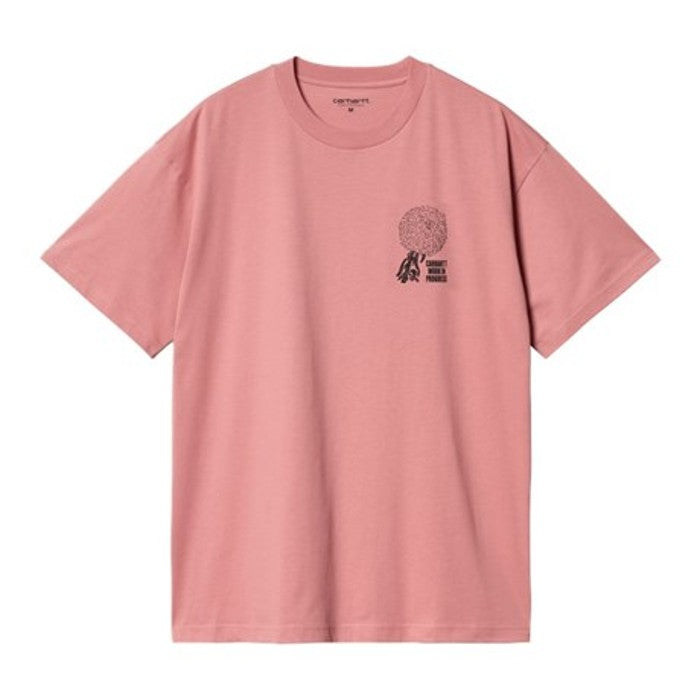 CARHARTT WIP S/S CHRYSANTHEMUM T-SHIRT DUSTY ROSE