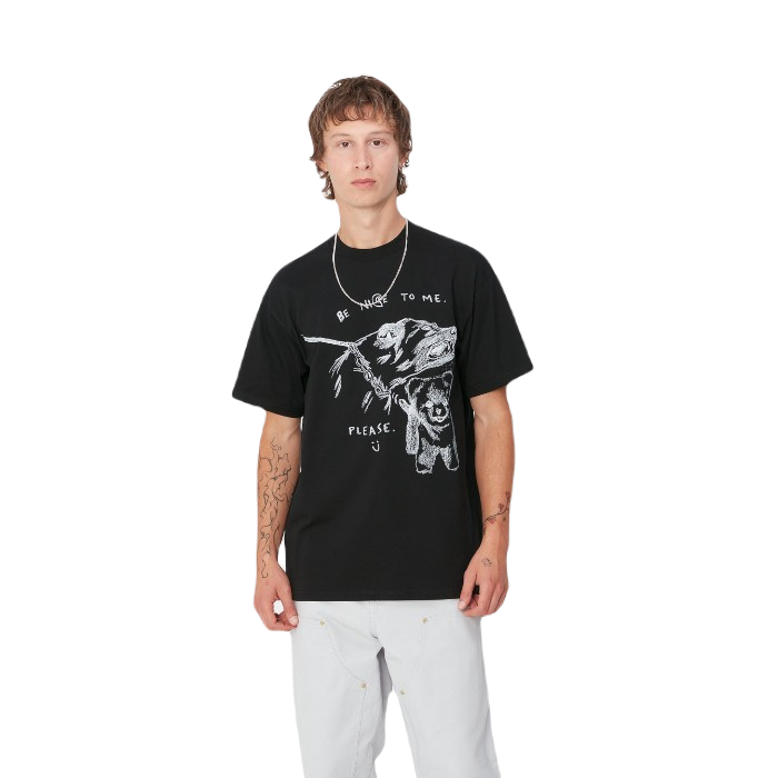 CARHARTT WIP S/S PEPE BE NICE T-SHIRT BLACK/WHITE