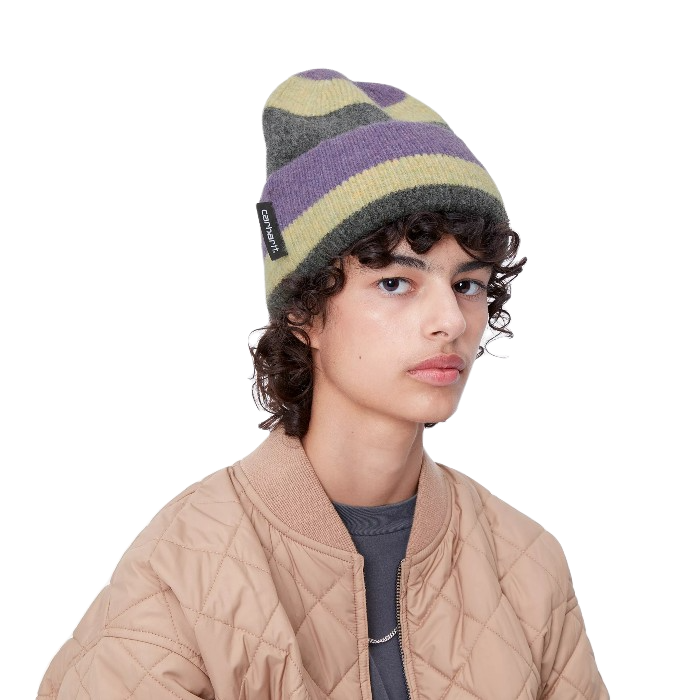 CARHARTT WIP SUNDLING BEANIE STRIPE JACQUARD/AURA