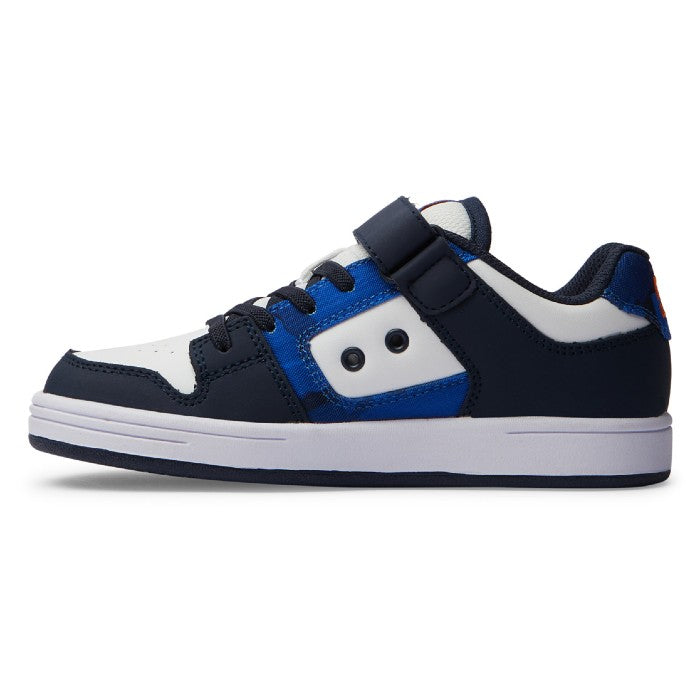 DC SHOES MANTECA 4 V SHOES (KIDS) - SHADY/BLUE ORANGE