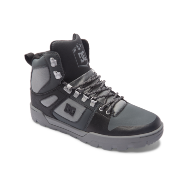 DC SHOES PURE HIGH-TOP WR LAARZEN - BLACK/GREY/BLACK