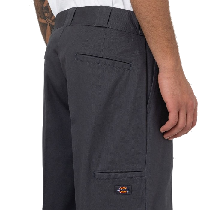 DICKIES DOUBLE KNEE WORK TROUSERS - CHARCOAL GRAY