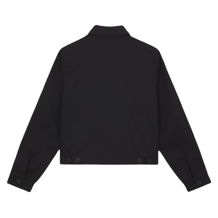 DICKIES UNLINED CROPPED EISENHOWER JACKET - BLACK