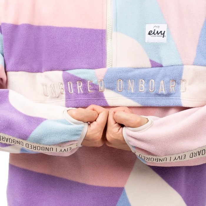 EIVY BALL FLEECE SWEATER ABSTRACT PASTELS