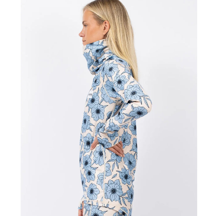 EIVY ICECOLD GAITER TOP THERMOSHIRT - BLUE FLOWER