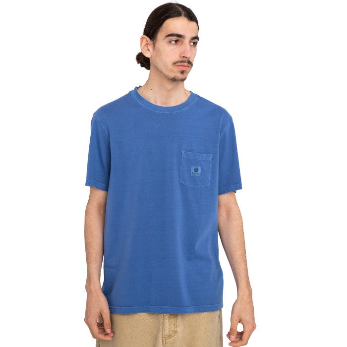 ELEMENT BASIC POCKET PIGMENT T-SHIRT - NOUVEAN NAVY