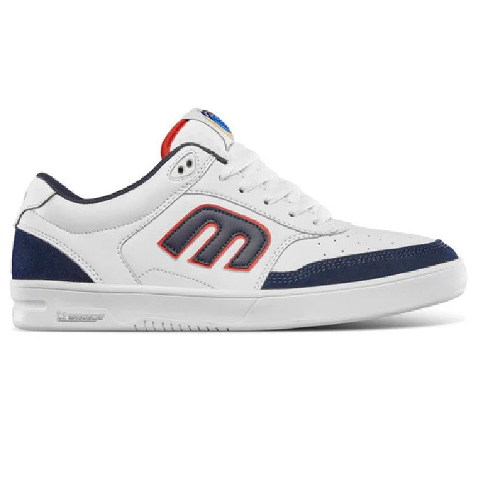 ETNIES THE AURELIEN MICHELIN SHOES - WHITE / NAVY / RED