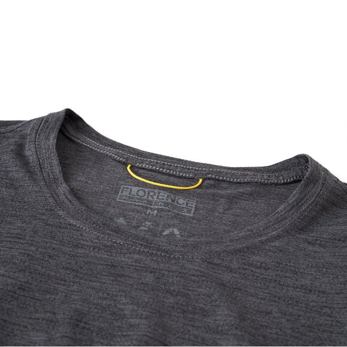 FLORENCE MARINE X AIRTEX LONG SLEEVE T-SHIRT - HEATHER CHARCOAL