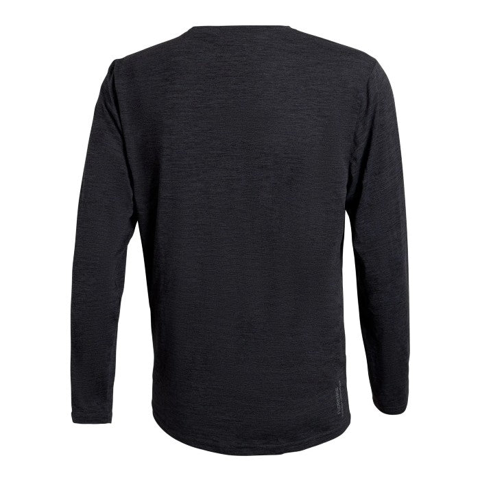 FLORENCE MARINE X AIRTEX LONG SLEEVE T-SHIRT - HEATHER CHARCOAL