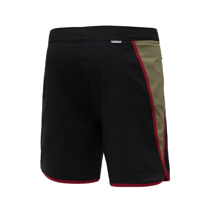 FLORENCE MARINE X BURGEE BOARDSHORT - BLACK BURNT OLIVE