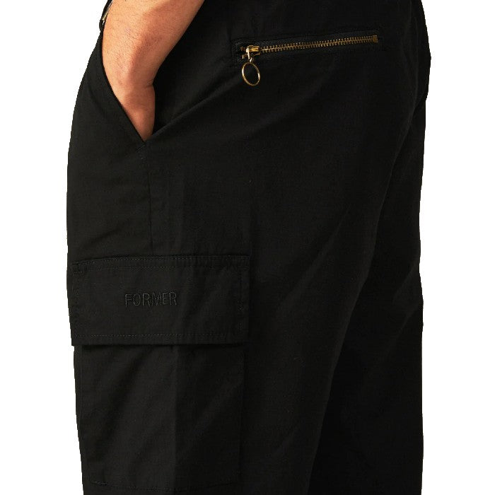 FORMER PRAYER CARGO TROUSERS - BLACK