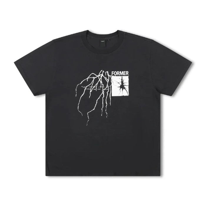 FORMER SCRAWL T-SHIRT WASHED BLACK