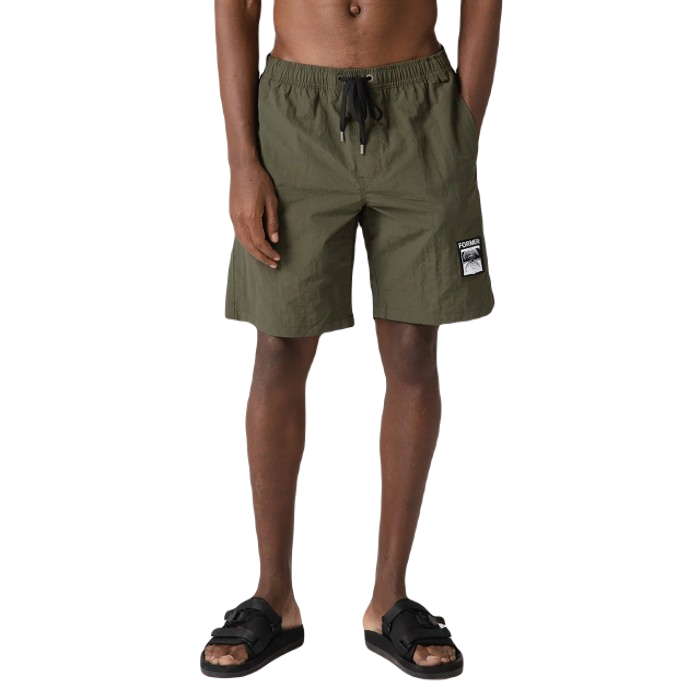 FORMER SWANS BAGGY SWIM TRUNKS - DEEP OLIVE