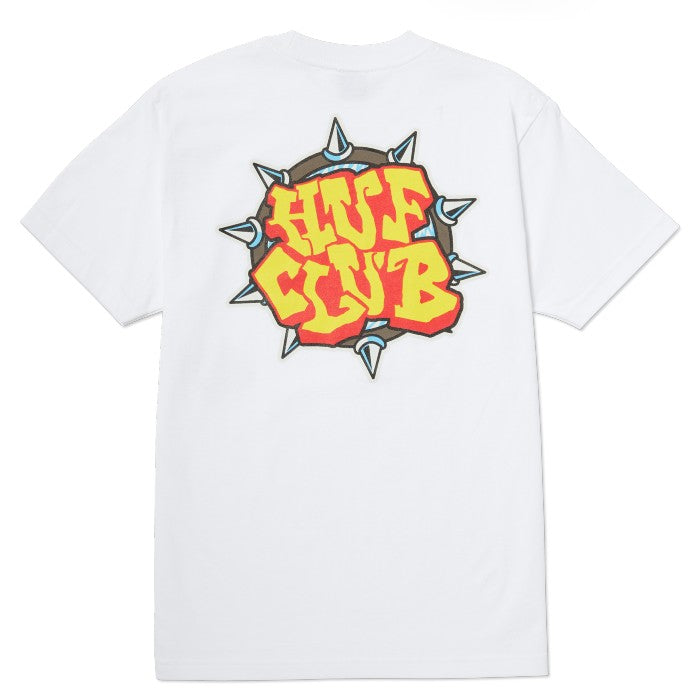 HUF CLUB SHORT SLEEVE T-SHIRT - WHITE