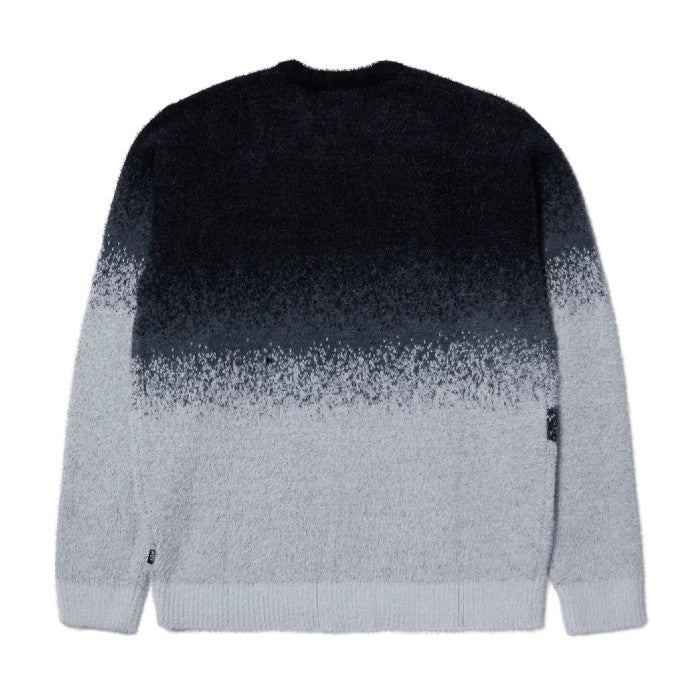 HUF HORIZON MOHAIR CREWNECK SWEATER CHARCOAL