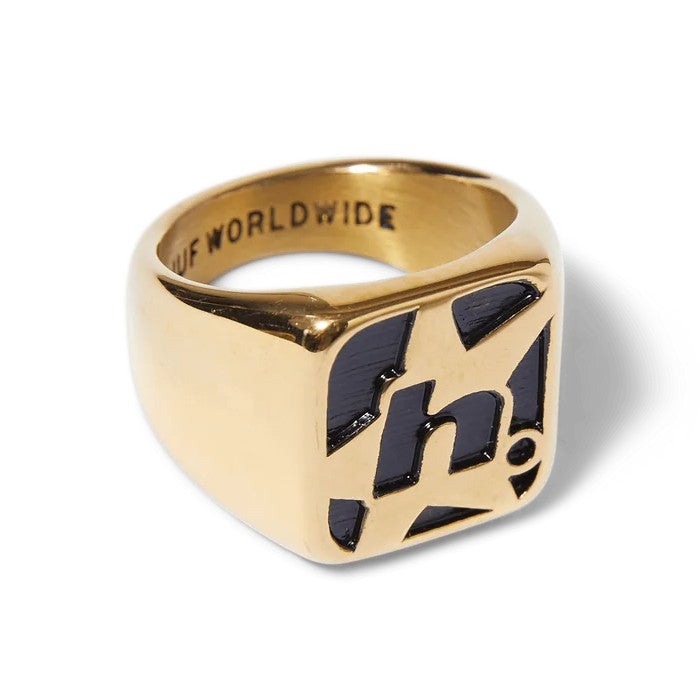 HUF H STAR RING GOLD