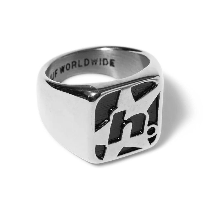 HUF H STAR RING SILVER