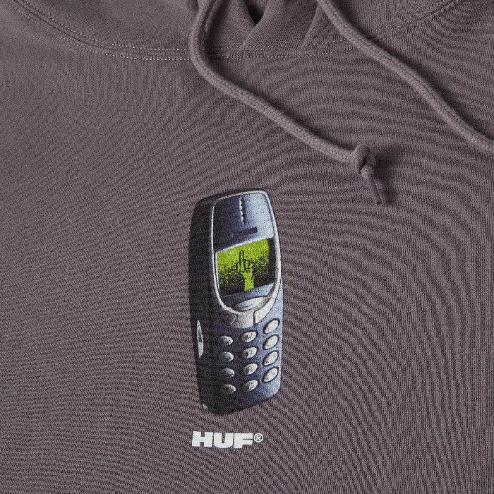 HUF MISSED CALL PULL OVER HOODIE LIGHT PLUM