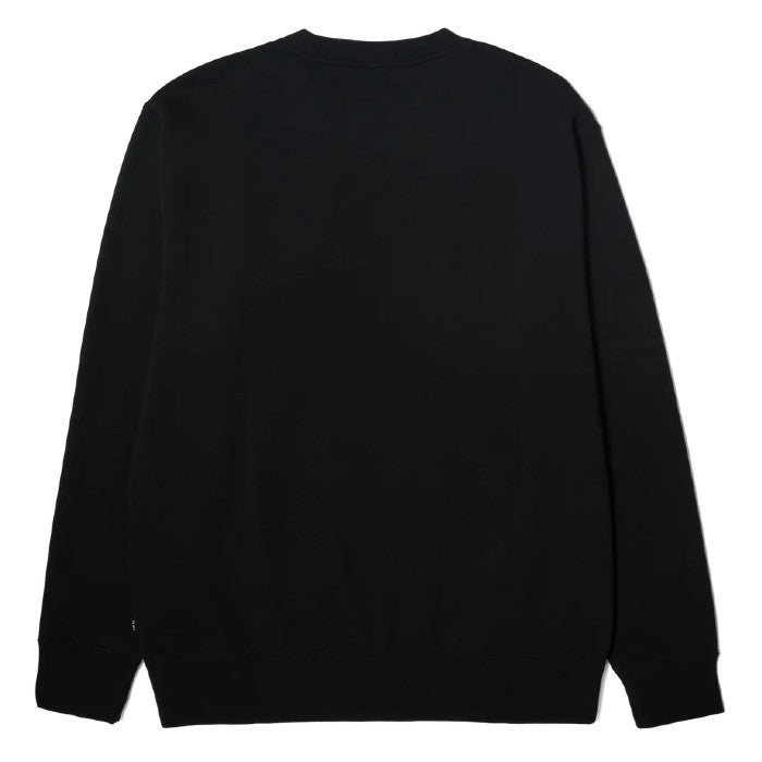 HUF RELOCATION CREWNECK SWEATER - BLACK