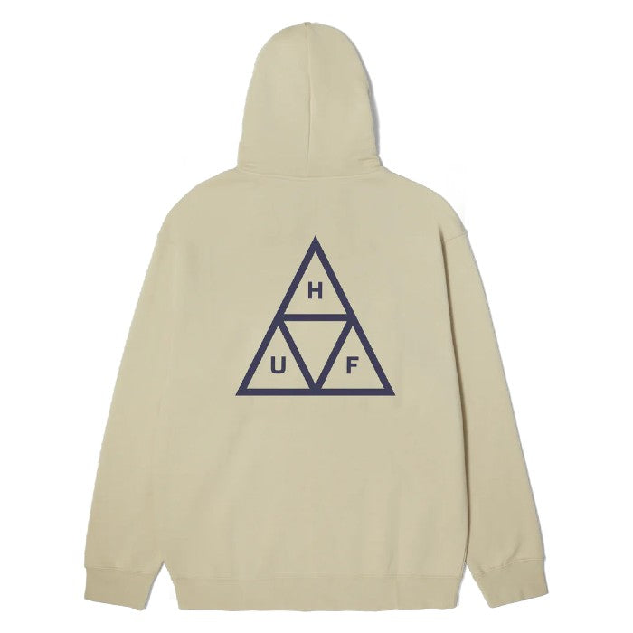 HUF SET TRIPLE TRIANGLE PULLOVER HOODIE - STONE