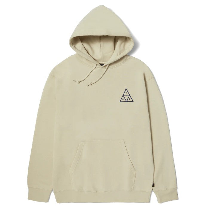 HUF SET TRIPLE TRIANGLE PULLOVER HOODIE - STONE