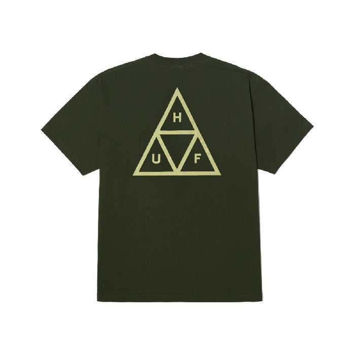 HUF SET TRIPLE TRIANGLE SHORT SLEEVE T-SHIRT - HUNTER GREEN