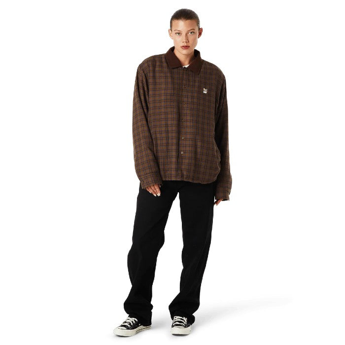 HUF WESTON FLEECE LINED SHACKET JAS ESPRESSO