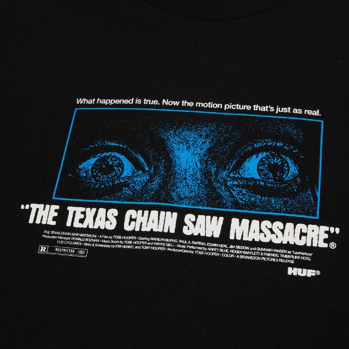 HUF X THE TEXAS CHAINSAW MASSACRE FEAR S/S T-SHIRT - BLACK The Old Man Boardsports Huf