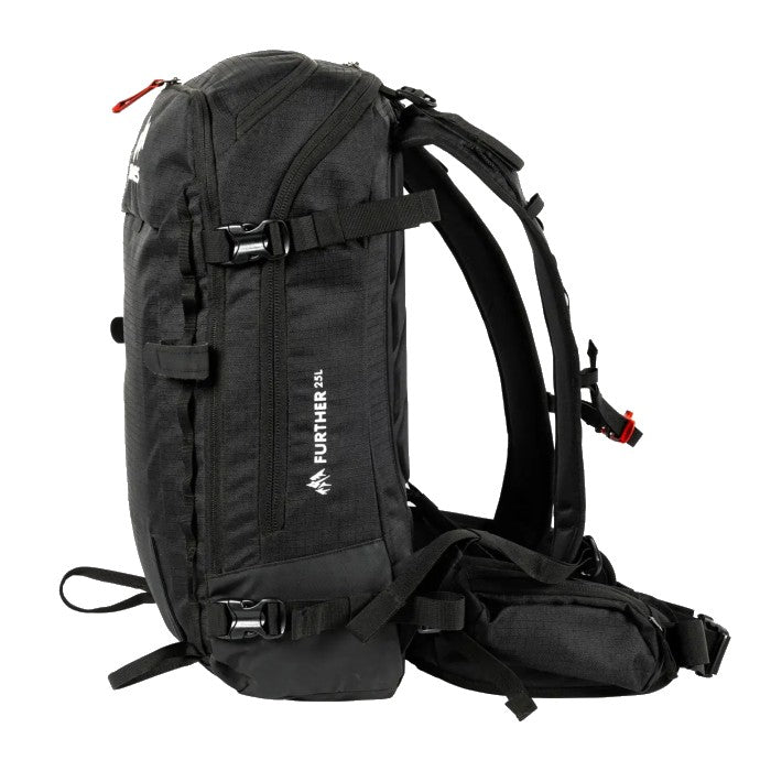 JONES FURTHER 25L SKI/SNOWBOARD RUGZAK STEALTH BLACK