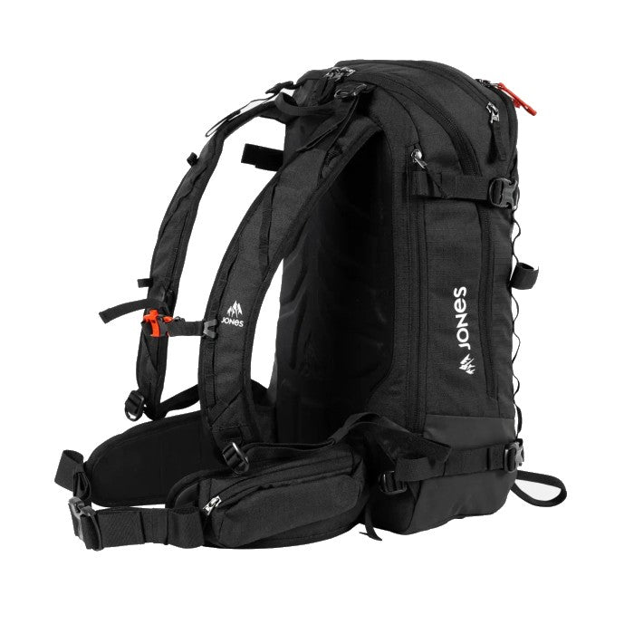 JONES FURTHER 25L SKI/SNOWBOARD RUGZAK STEALTH BLACK